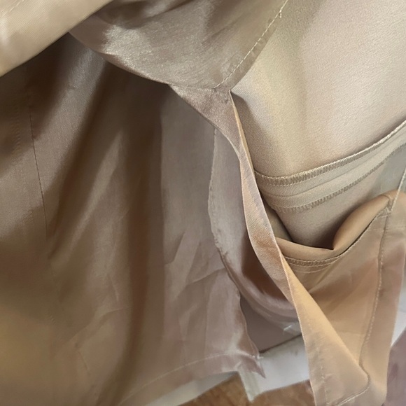 Trousers Etc Vintage Tan A-Line Women's Skirt with pleats - Picture 4 of 4